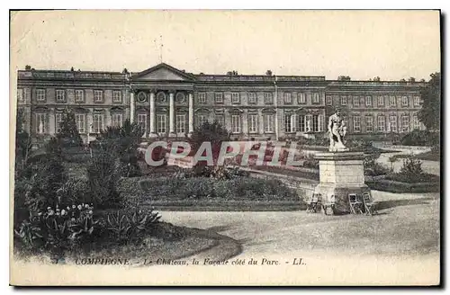 Cartes postales Compiegne Le Chateau la Facade cote du Parc