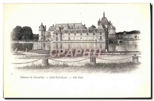 Ansichtskarte AK Chateau de Chantilly Cote Sud Ouest