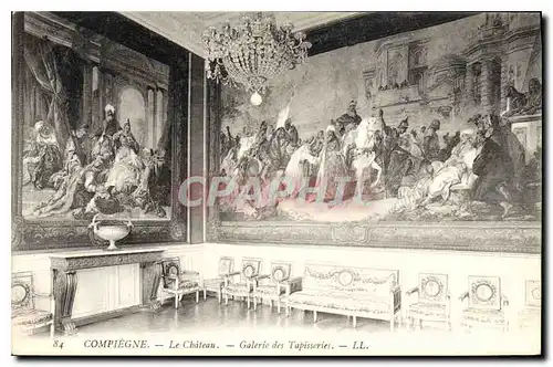 Ansichtskarte AK Compiegne Le Chateau Galerie des Tapisseries