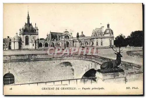 Ansichtskarte AK Chateau de Chantilly Facade principale