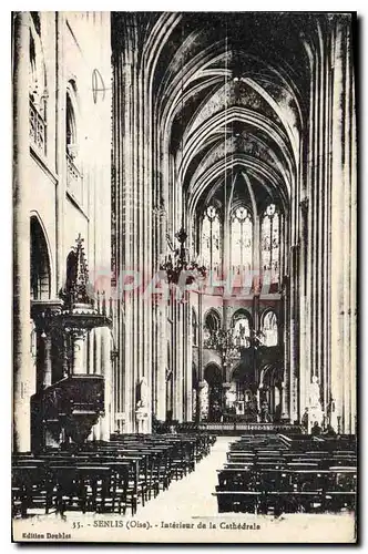Cartes postales Senlis Oise Interieur de la Chapelle