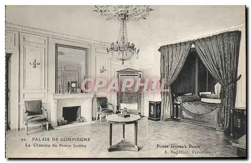 Ansichtskarte AK Palais de Compiegne La Chambre du Prince Jerome