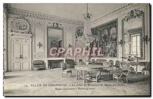 Ansichtskarte AK Palais de Compiegne Le Salon de Reception de Marie Antoinette