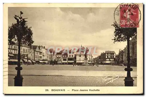 Cartes postales Beauvais Place Jeanne Hachette