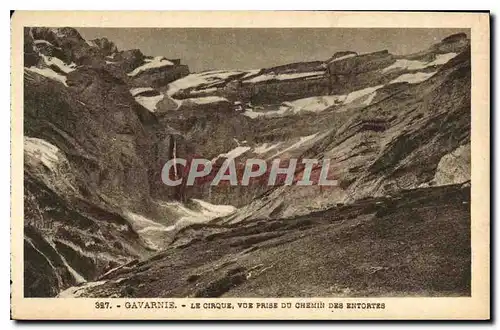 Cartes postales Gavarnie Le Cirque Vue prise du Chemin des Entortes