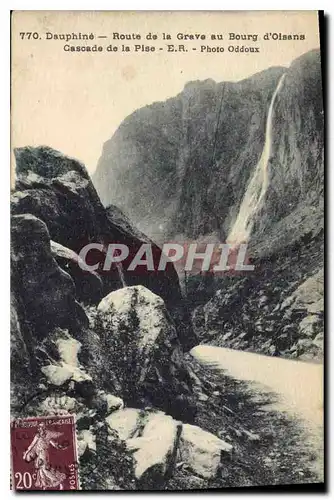 Cartes postales Dauphine Route de la Grave au Bourg d'Oisans