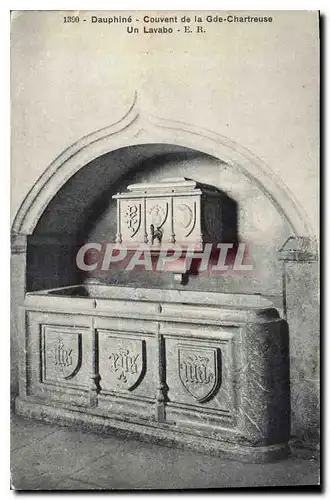 Cartes postales Dauphine Couvent de la Gde Chartreuse Un Lavabo