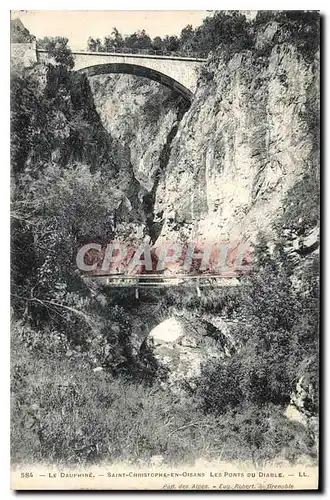 Ansichtskarte AK Le Dauphine Saint Christophe en Oisans les Ponts du Diable