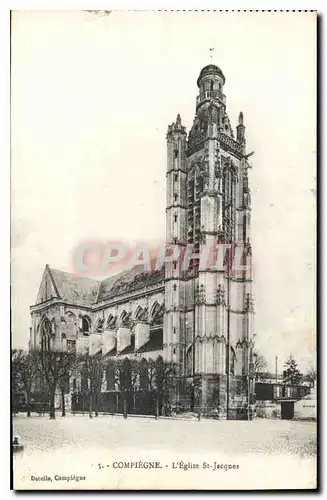 Cartes postales Compiegne l'Eglise St jacques