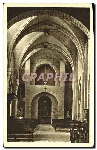 Cartes postales Morienval Oise Interieur de l'eglise la Tribune Ancienne Eglise Abbatiale des Benedictines Mon h