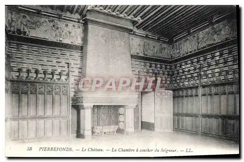 Cartes postales Pierrefonds le Chateau la Chambre a Coucher du Seigneur