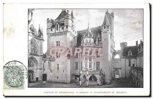 Ansichtskarte AK Chateau de Pierrefonds Donjon Appartements du Seigneur