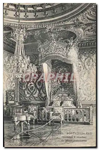 Cartes postales Fontainebleau Chambre a Coucher de Marie Antoinette