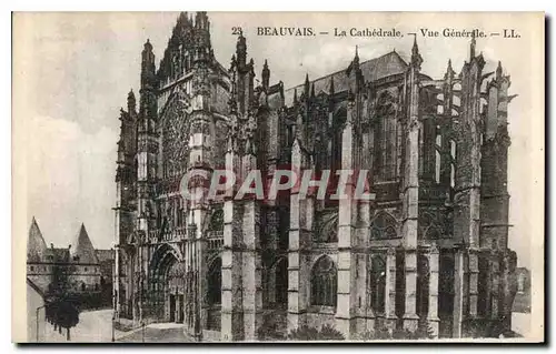 Ansichtskarte AK Beauvais la Cathedrale vue generale