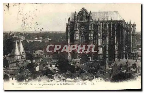 Ansichtskarte AK Beauvais vue panoramique de la Cathedrale Cote Sud