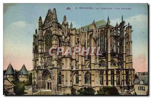 Cartes postales Beauvais la Cathedrale vue generale