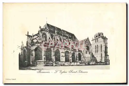 Cartes postales Beauvais l'Eglise Saint Etienne