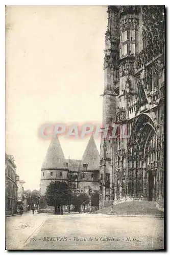 Cartes postales Beauvais Portail de la Cathedrale