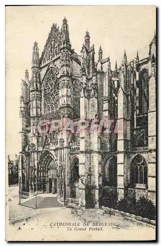 Ansichtskarte AK Cathedrale de Beauvais le Grand Portail