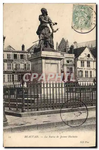 Cartes postales Beauvais la Statue de Jeanne Hachette