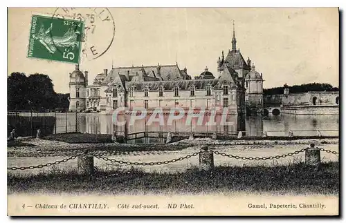 Ansichtskarte AK Chateau de Chantilly Cote Sud Ouest