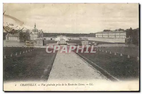 Ansichtskarte AK Chantilly vue generale prise de la Route des Lions