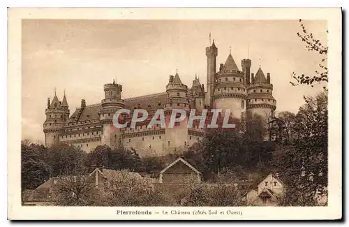 Cartes postales Pierrefonds le Chateau Cote Sud et Ouest