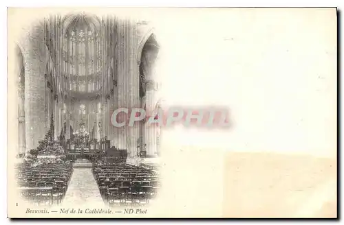 Cartes postales Beauvais Nef de la Cathedrale