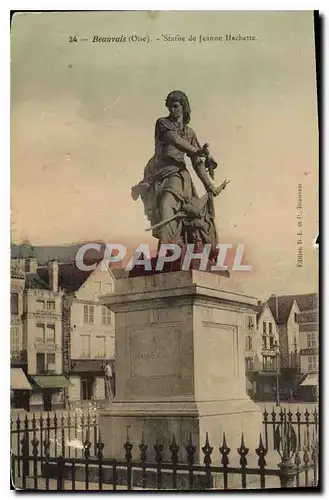 Ansichtskarte AK Beauvais Oise Statue de Jeanne Hachette