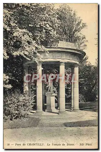 Cartes postales Parc de Chantilly le Temple de Diane