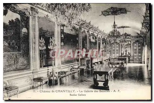 Cartes postales Chateau de Chantilly La Galerie des batailles