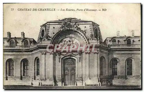 Ansichtskarte AK Chateau de Chantilly les Ecuries Porte d'Honneur