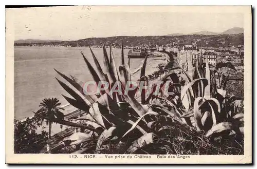 Cartes postales Nice vue prise du Chateau Baie des Anges