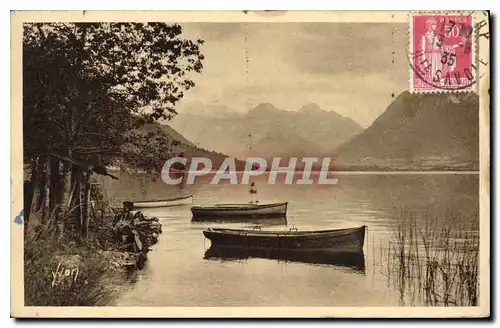 Cartes postales La Douce France Annecy Haute Savoie le bout du Lac et le Massif des Bauges