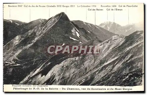 Ansichtskarte AK Pelerinage de N D de la Salette Du Chamoux vue du Sanctuaire et du Mont Gargas