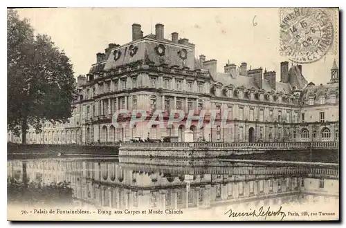 Ansichtskarte AK Palais de Fontainebleau Etang aux Carpes et Musee Chinois