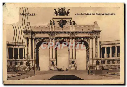 Cartes postales Bruxelles les Arcades du Cinquantenaire