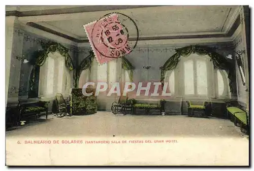Cartes postales Balneario de Bolares Santander sala de fiestas del gran hotel