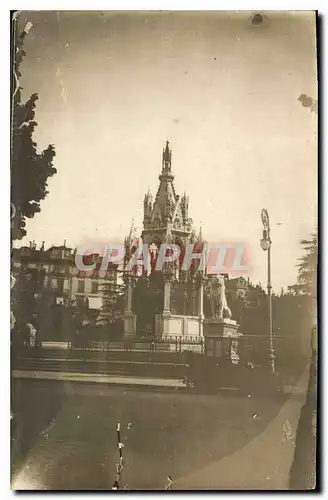 CARTE PHOTO Monument Lion