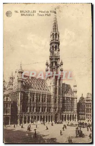 Cartes postales Bruxelles Hotel de Ville