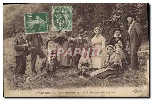 Cartes postales L'Auvergne Pittoresque Groupe Auvergnat Folklore