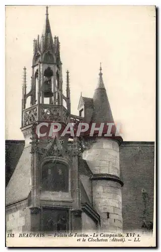 Ansichtskarte AK Beauvais Palais de Justice le Campanite et le Clocheton detail