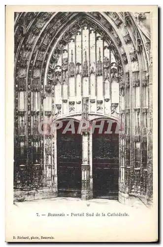Ansichtskarte AK Beauvais Portail sud de la Cathedrale