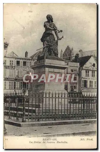 Cartes postales Beauvais la Statue de Jeanne Hachette