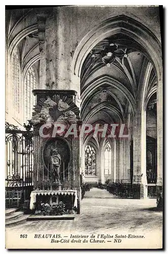 Ansichtskarte AK Beauvais Interieur de l'Eglise Saint Etienne Bas cote droit du Choeur