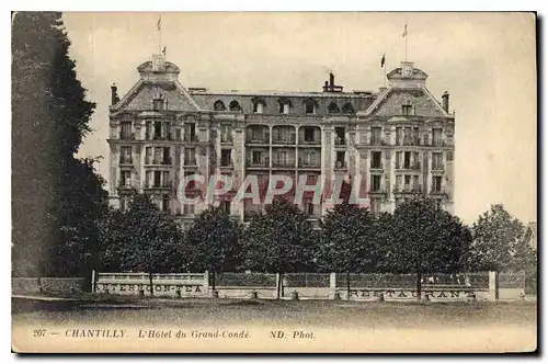 Cartes postales Chantilly L'Hotel du Grand Conde