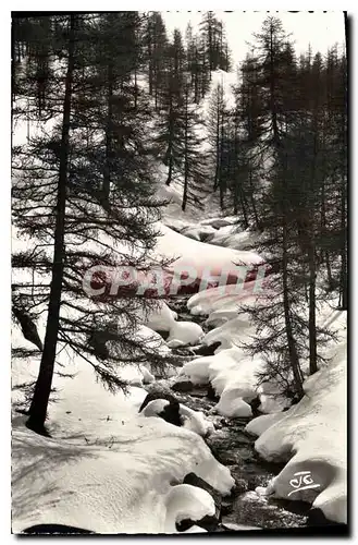 Cartes postales Les Alpes Pittoresque Le Torrent sous la neige