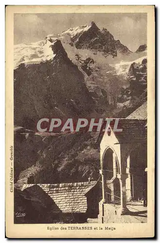 Cartes postales Eglise des Terrasses et la Meije