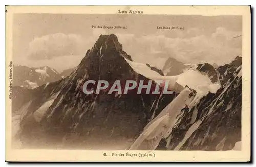 Cartes postales Les Alpes Pic des Etages