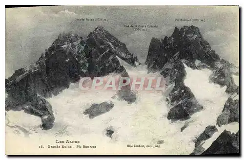 Ansichtskarte AK Les Alpes Grande Ruine Pic Bourcet